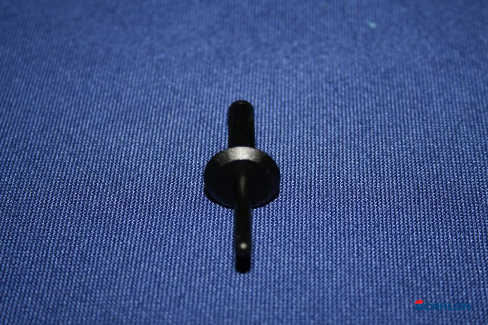 Blindklinknagel zwart kunststof 6,3x25,2mm kop 17mm (25st) - Afbeelding 2