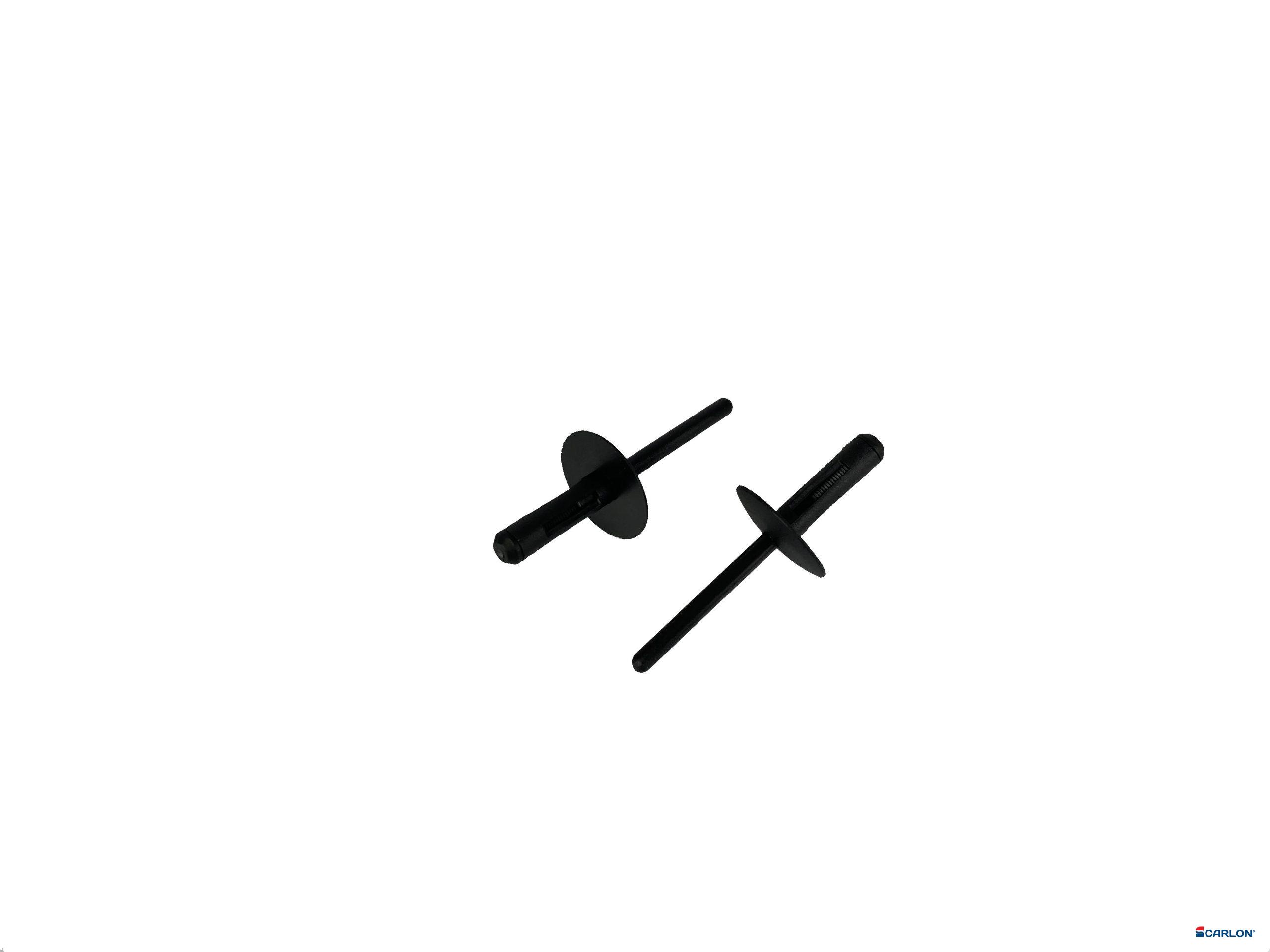 Blindklinknagel zwart kunststof 5,8x19,0mm kop 20mm (25st)