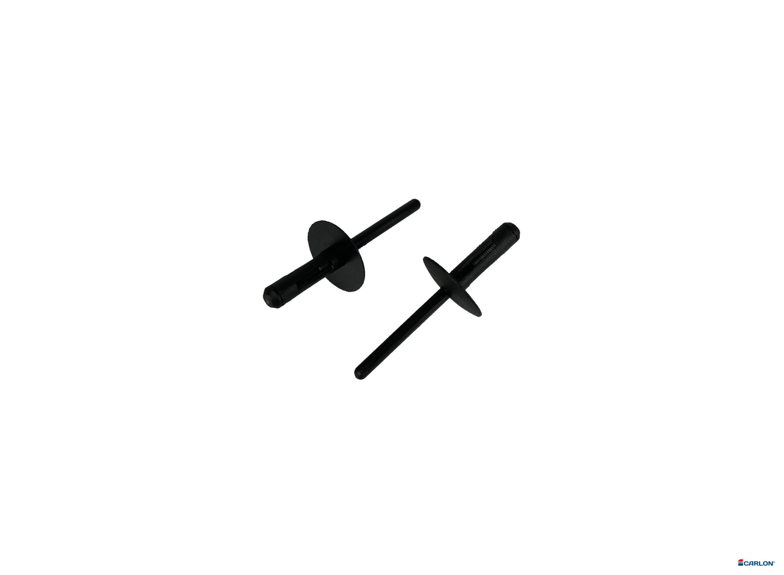 Blindklinknagel zwart kunststof 5,8x19,0mm kop 20mm (250st)