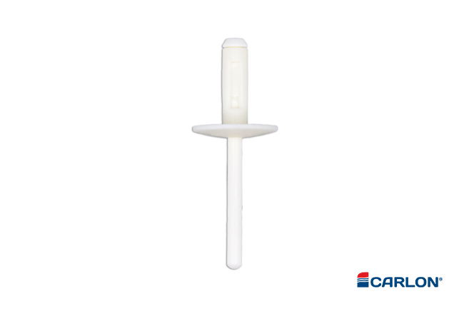 Blindklinknagel wit kunststof 5,8x19,0mm kop 20mm (25st) - Afbeelding 4