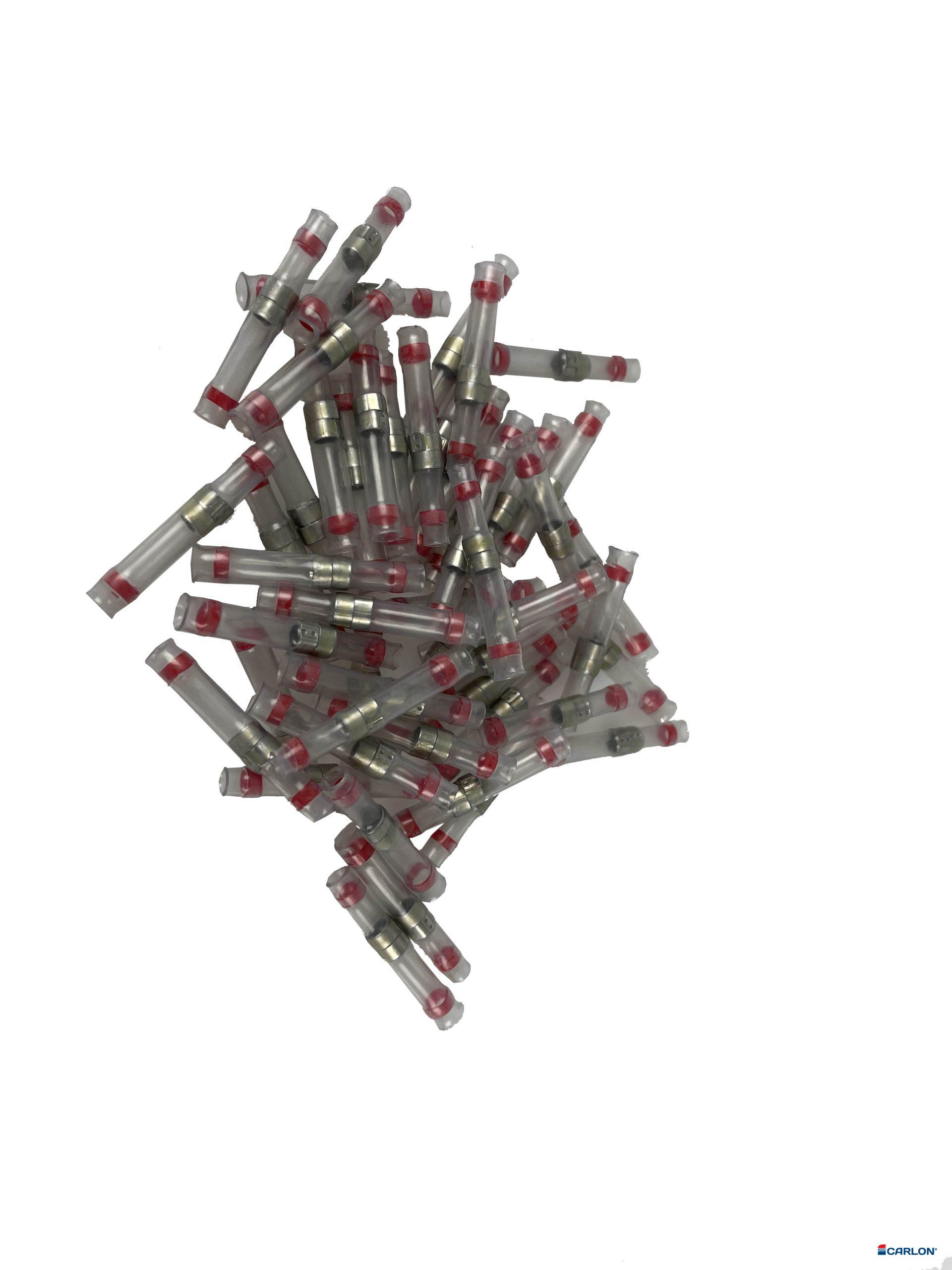 Soldeer doorverbinder 0,5-1,0mm² rood twin ring (50st)