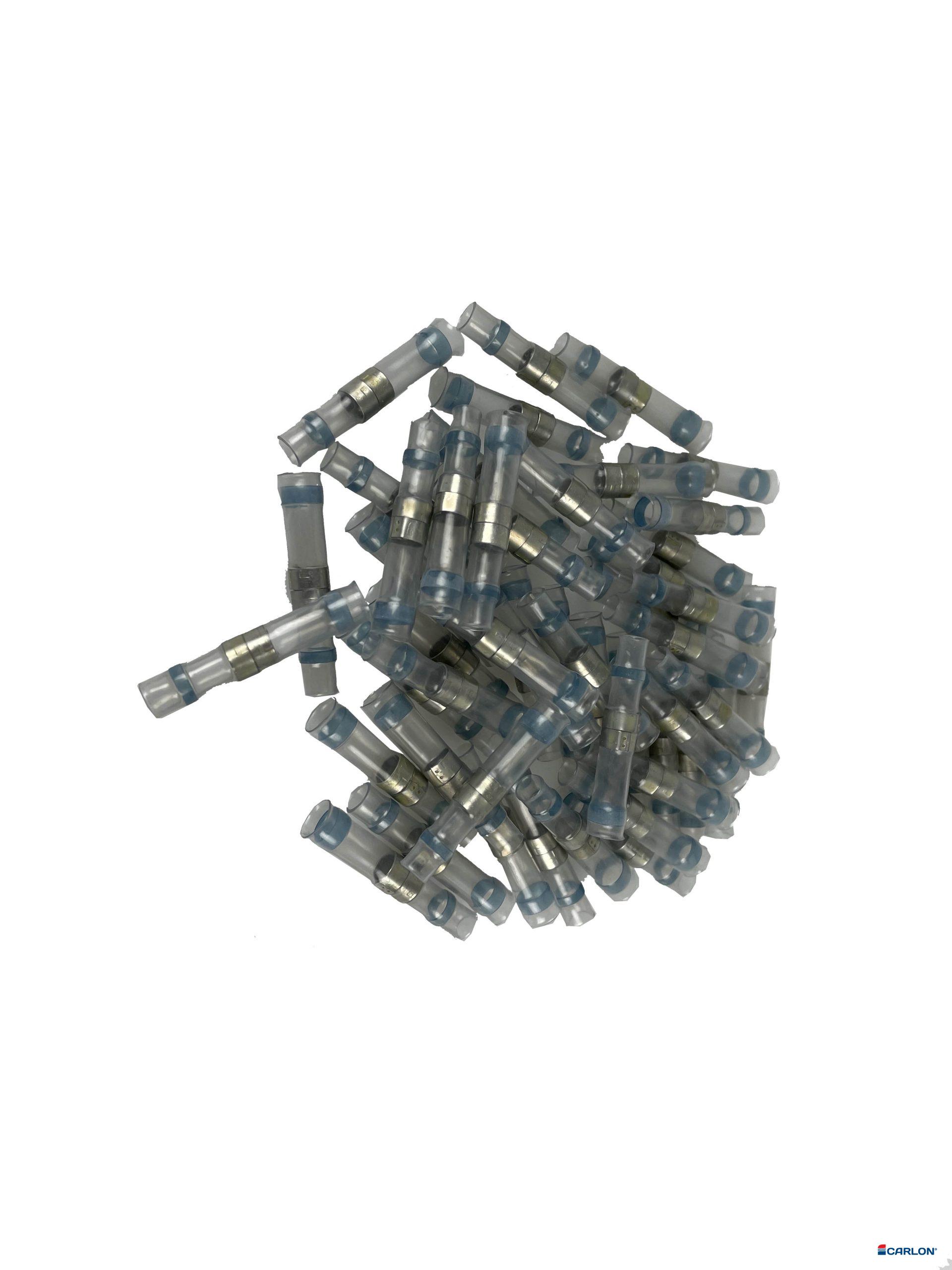 Soldeer doorverbinder 1,0-2,5mm² blauw twin ring (50st)