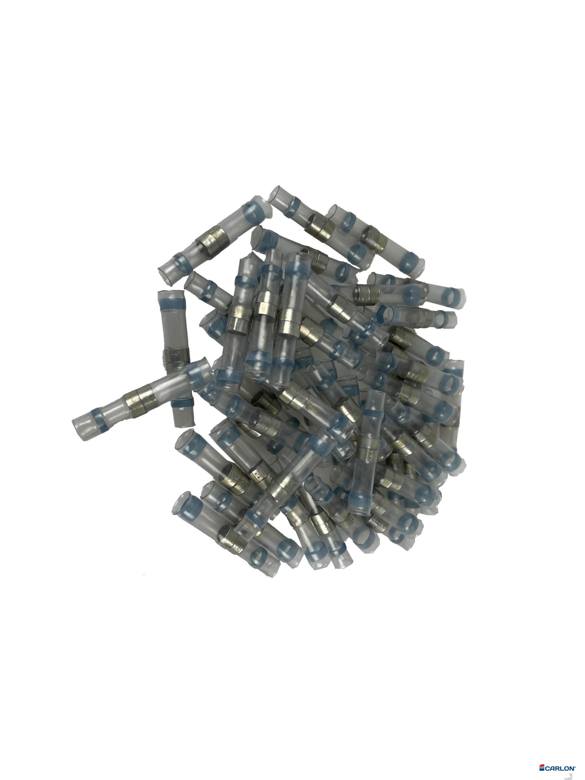 Soldeer doorverbinder 1,0-2,5mm² blauw twin ring (50st)