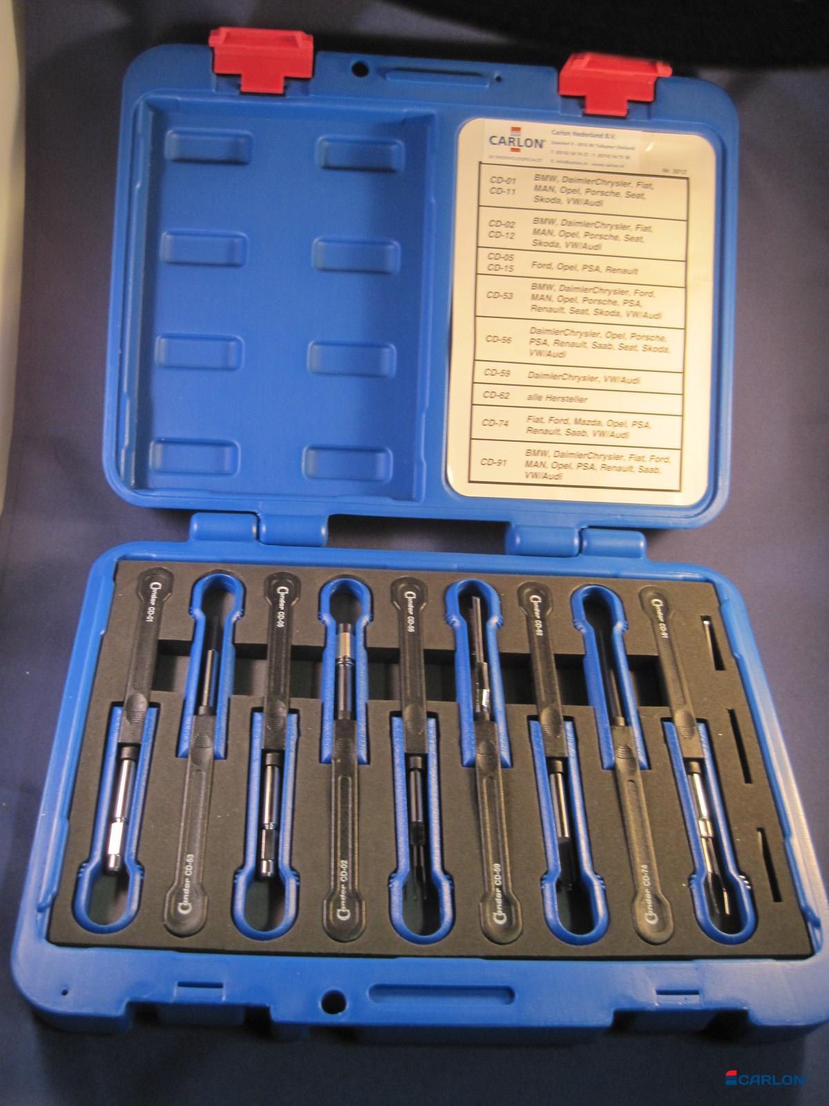 Assortiment ontgrendel gereedschap tbv stekkerblokken universeel