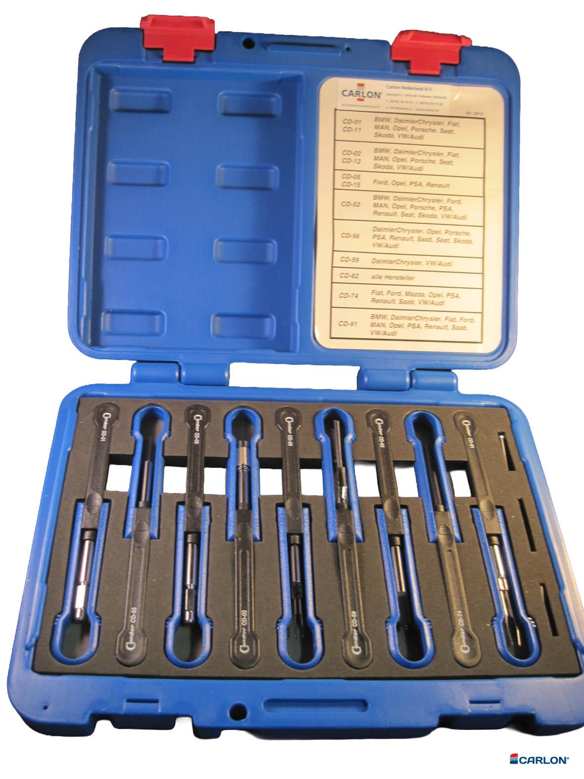 Assortiment ontgrendel gereedschap tbv stekkerblokken universeel