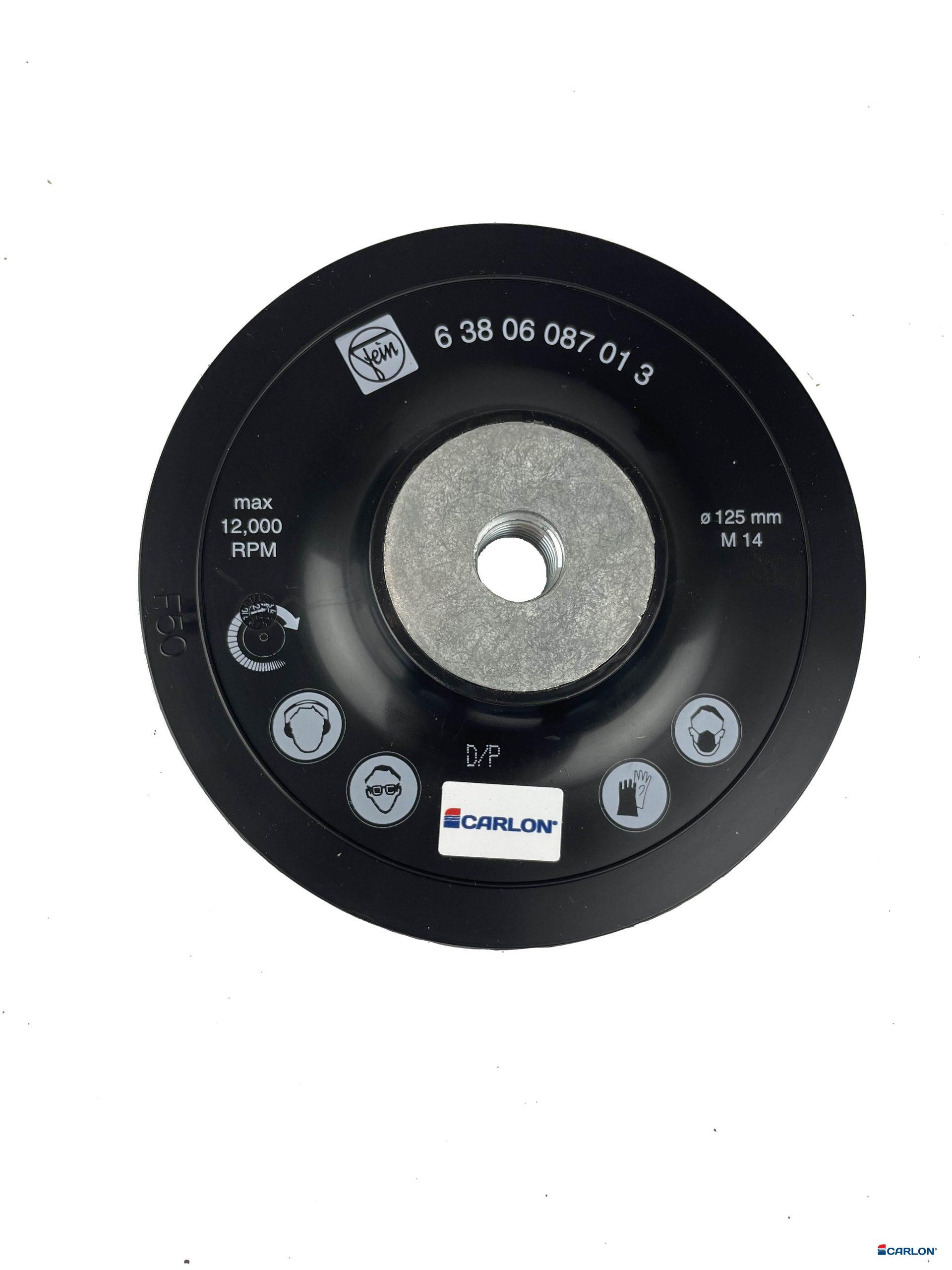 Slijpschotel 115mm x M14-2,0+moer tbv fiberschijf