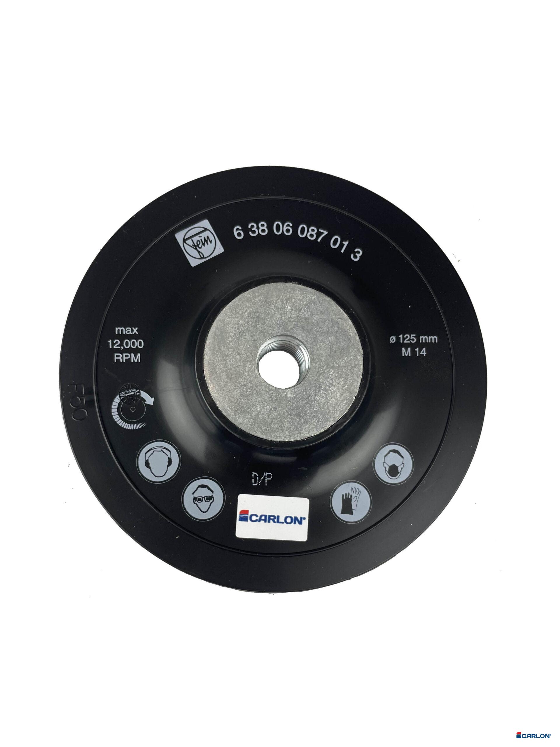 Slijpschotel 115mm x M14-2,0+moer tbv fiberschijf