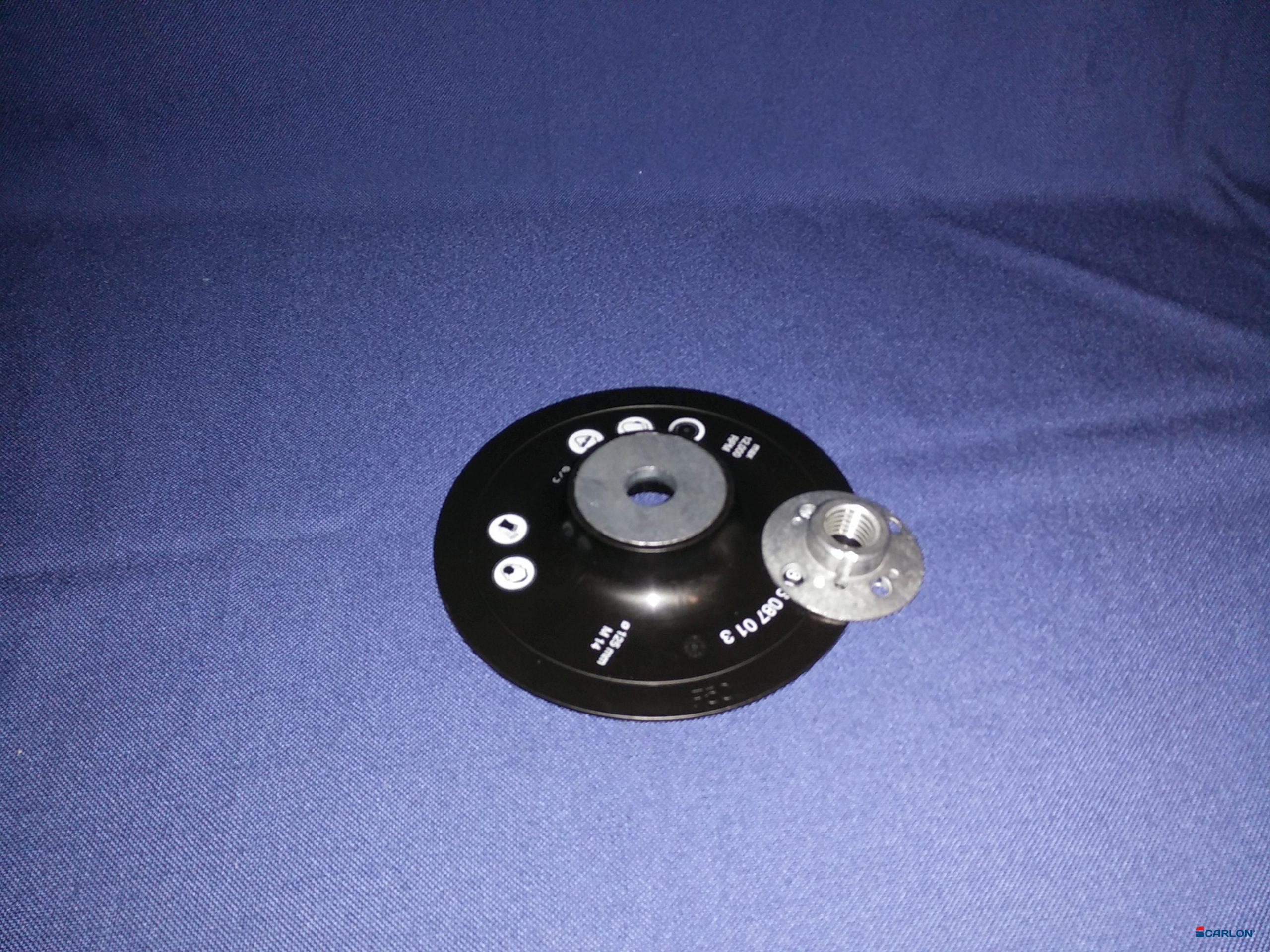 Slijpschotel 125mm x M14-2,0+moer tbv fiberschijf