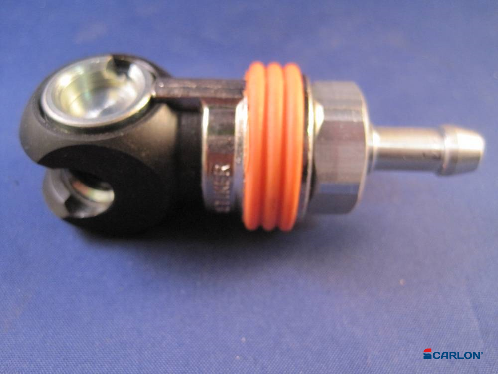 Veiligheidsluchtknikkoppeling C/25 8mm slangpilaar - Afbeelding 3