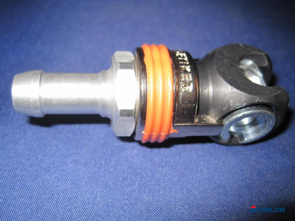 Veiligheidsluchtknikkoppeling C/25 10mm slangpilaar - Afbeelding 3