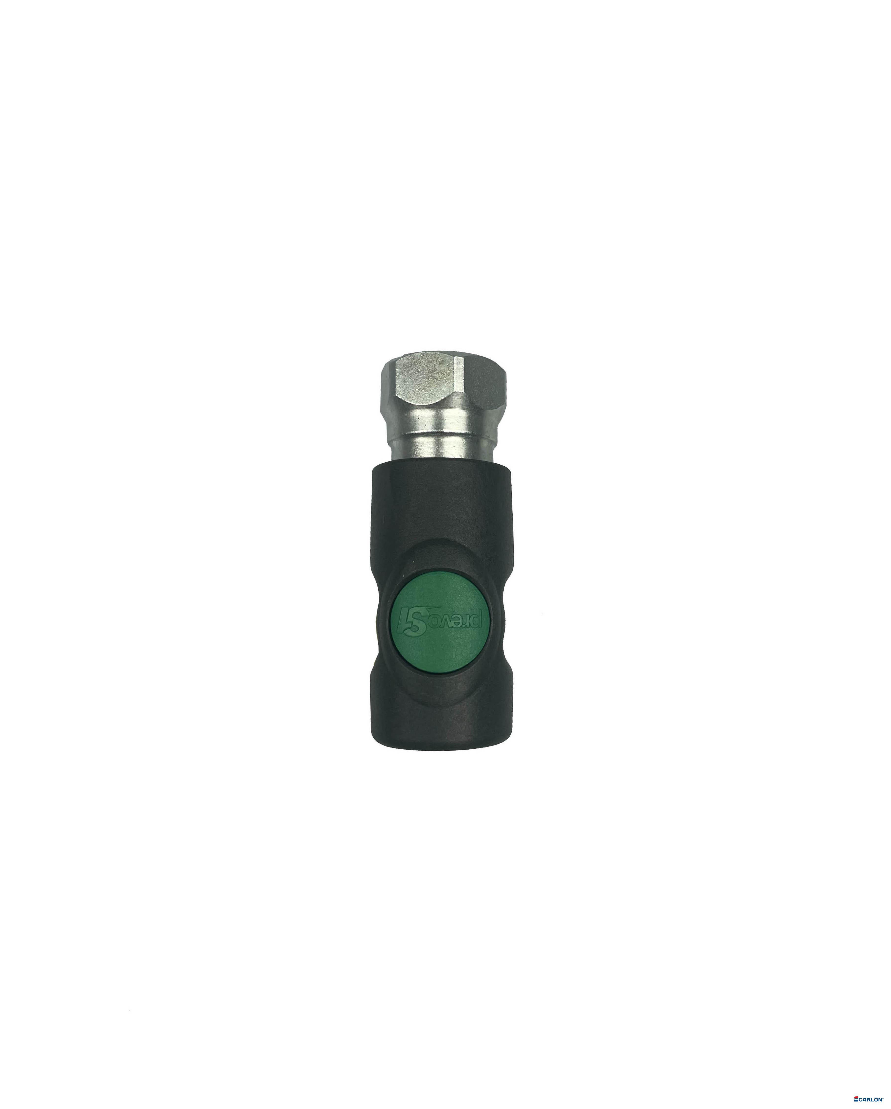 Veiligheidskoppeling C/25 1/2" binnendraad met drukknop groen