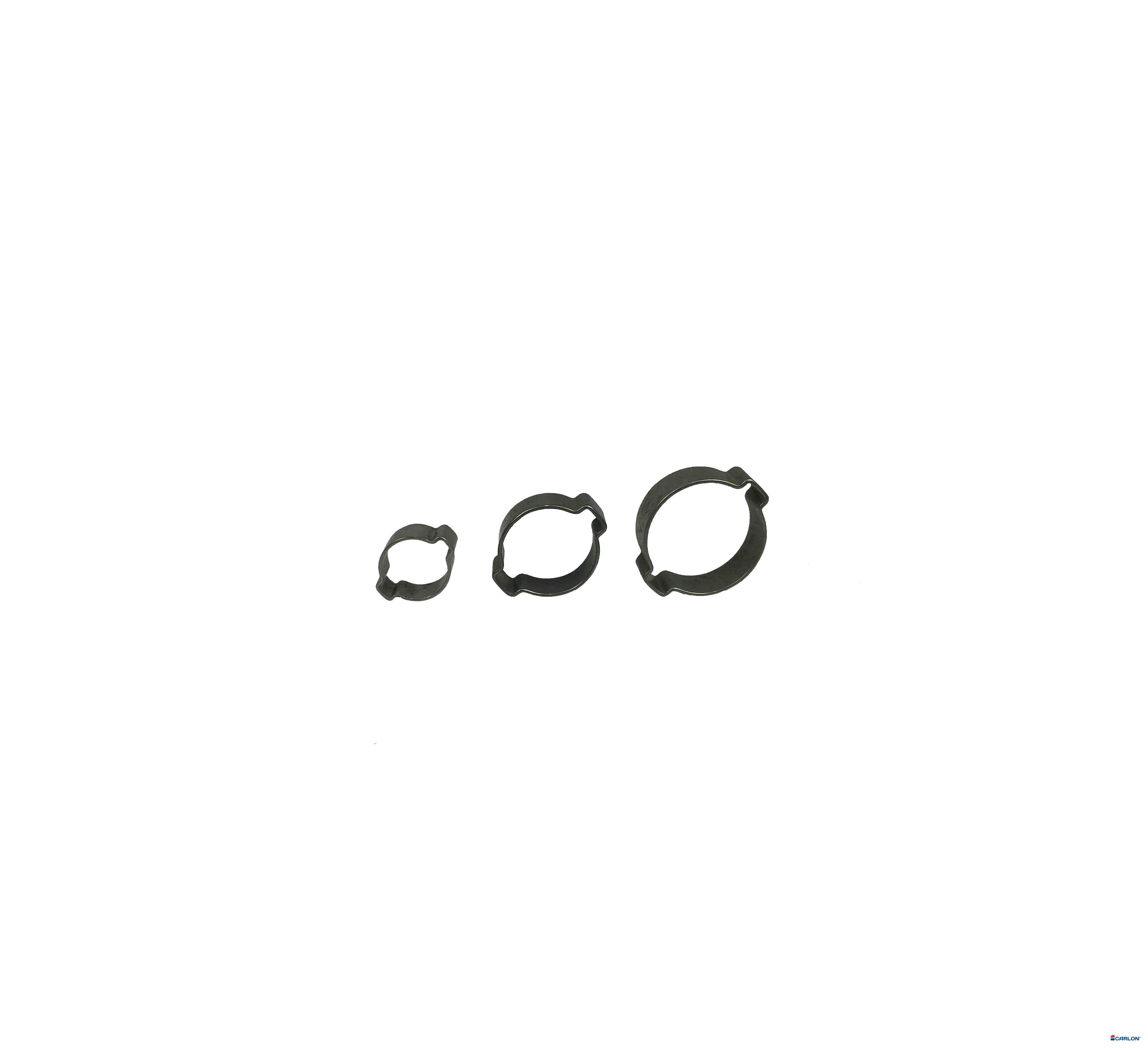 Knijpslangklem 2-oor 12,5-15,0mm RVS (15 OET)