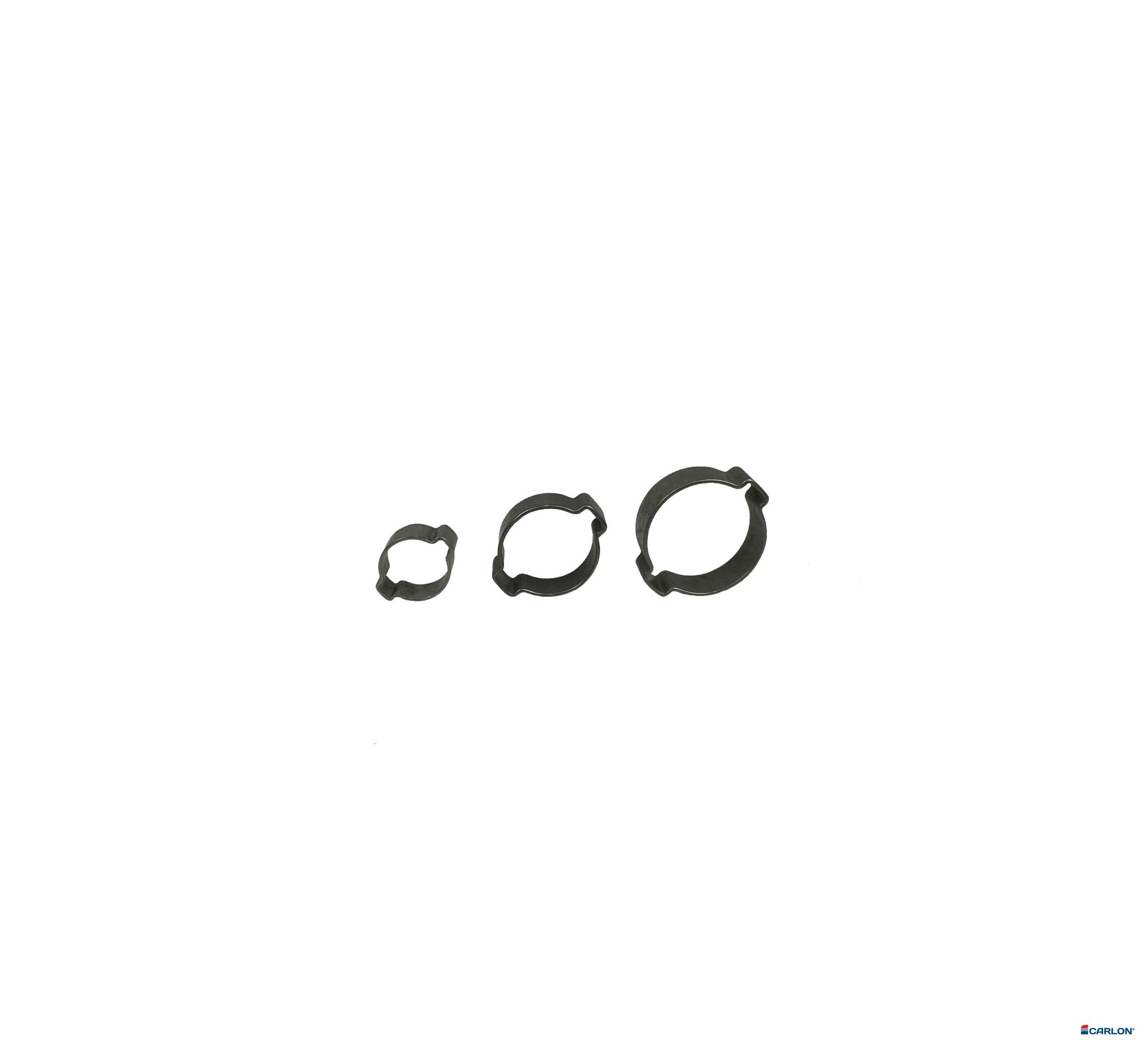 Knijpslangklem 2-oor 16,2-20,0mm RVS (20 OET)