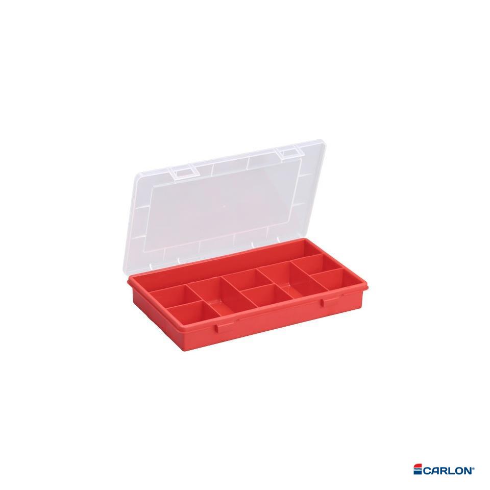 Assortimentsbox PP rood 9-vaks 285x170x45mm