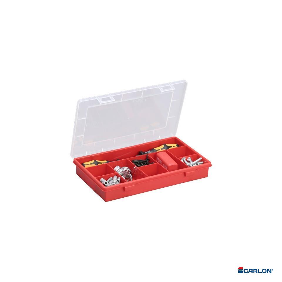 Assortimentsbox PP rood 9-vaks 285x170x45mm - Afbeelding 2