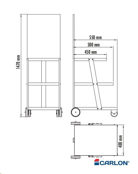 Trolley verrijdbaar tbv Pre-Pull set - Afbeelding 2