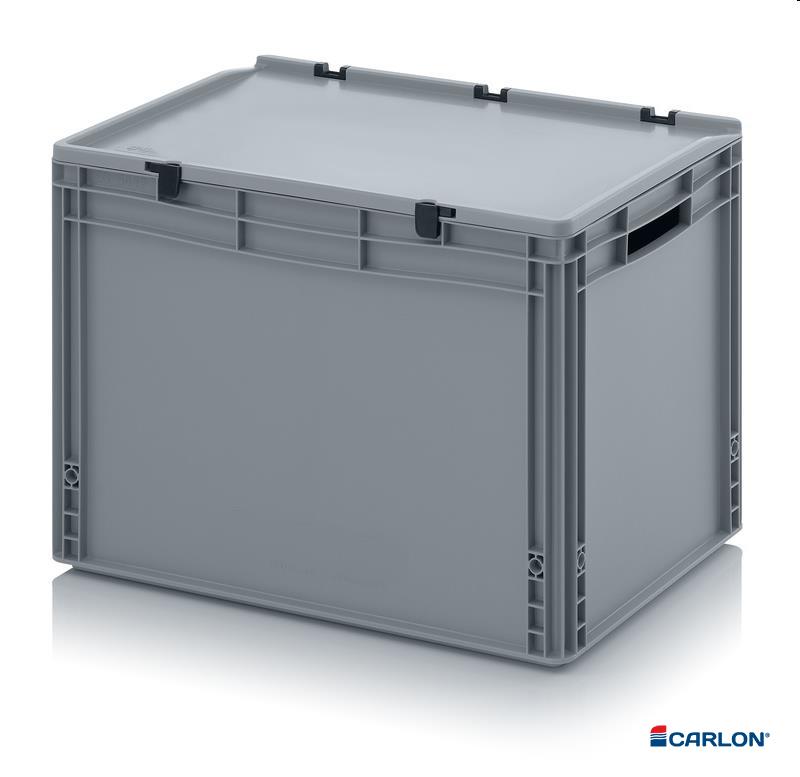 Kunststof krat met deksel 600x400x420