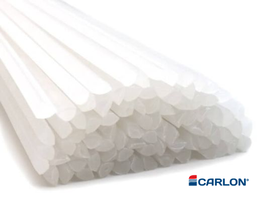 Lasdraad kunststof HDPE natural driehoek 4mm (25st)