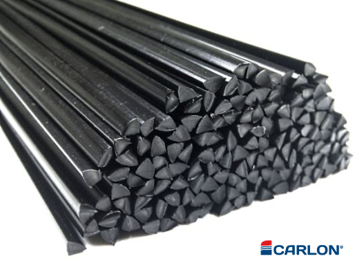 Lasdraad kunststof PP EPDM zwart driehoek 4mm (25st)