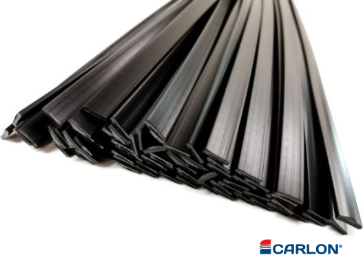 Lasdraad kunststof PP EPDM zwart plat 8x2mm (25st)