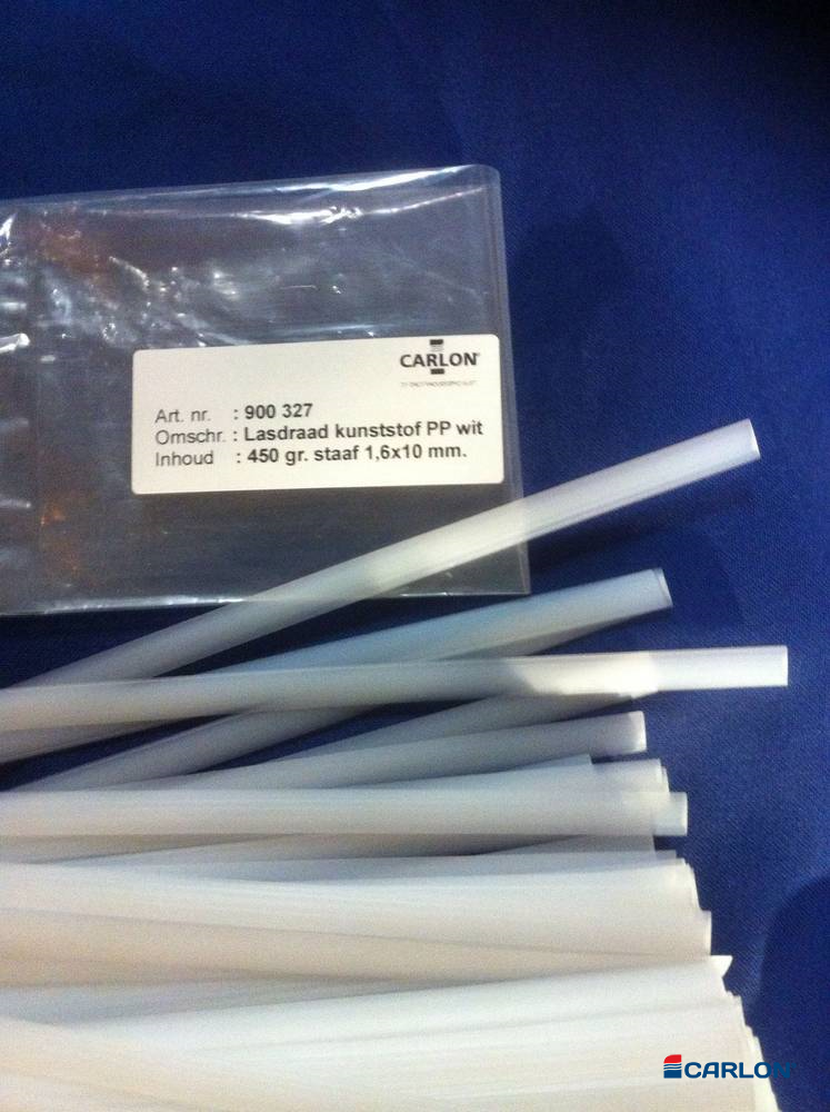 Lasdraad kunststof PP wit 1,2x11mm staaf 450gr - Afbeelding 3