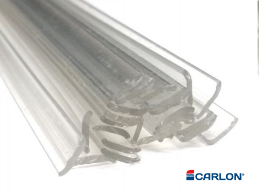 Lasdraad kunststof PMMA transparant 8x1mm plat (25st)