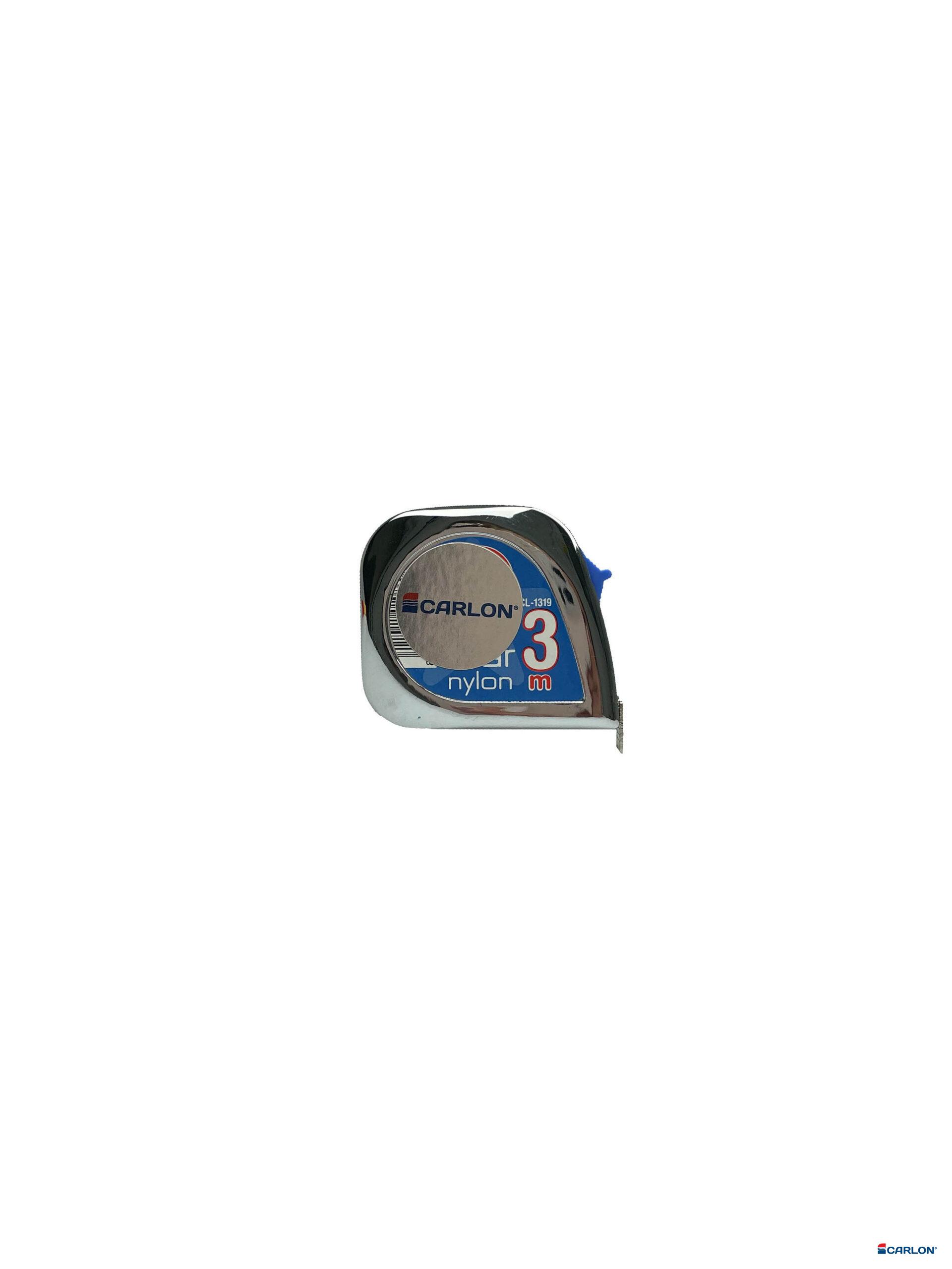 Rolbandmaat Chromecoat met clip 3m