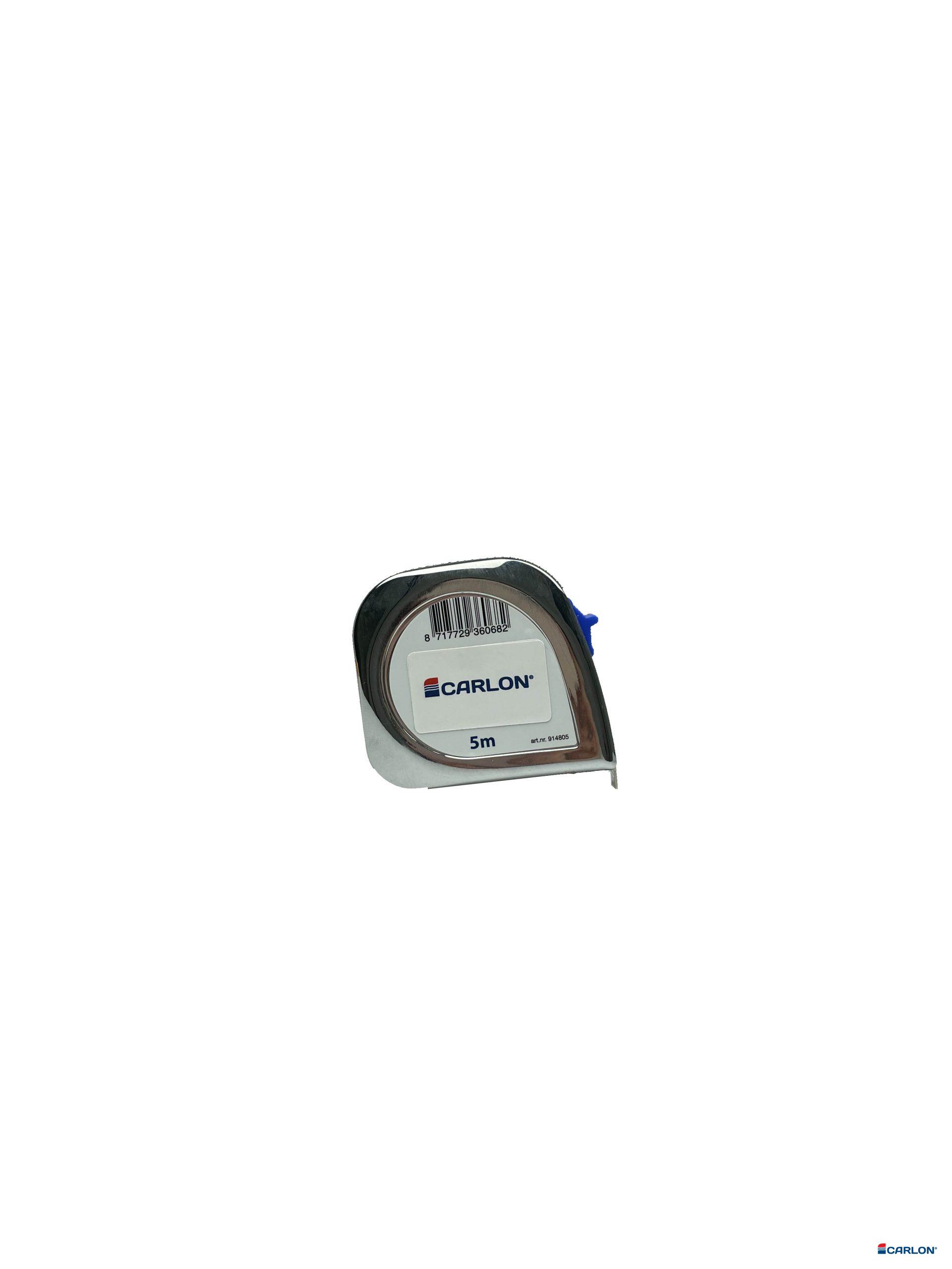 Rolbandmaat Chromecoat met clip 5m