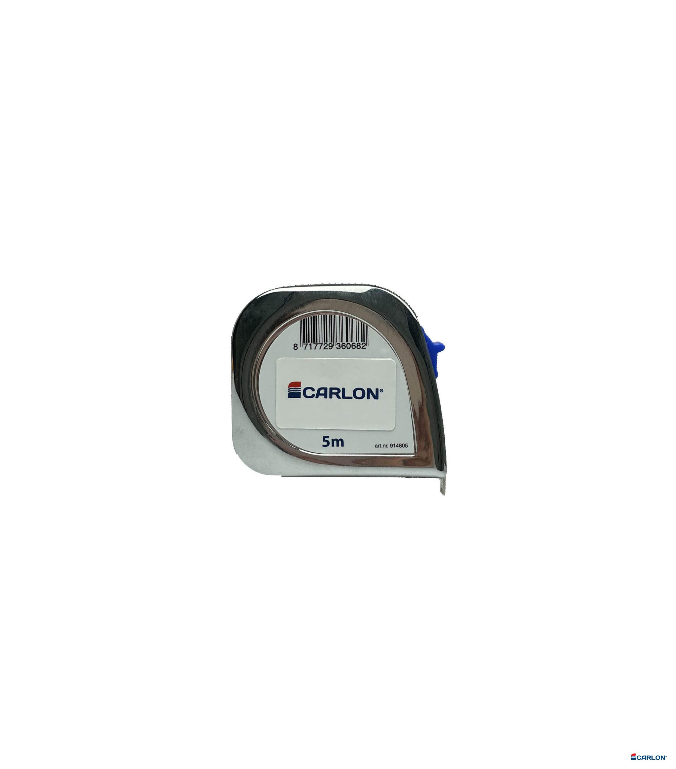Rolbandmaat Chromecoat met clip 5m